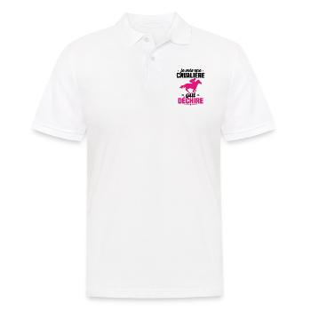 Je Suis Une Cavalière Qui Déchire Cadeau - Polo Homme - blanc - Devant - Kai (181cm)