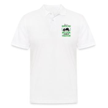 Je Rêve Que Je Suis Un Tracteur Cadeau Ferme - Polo Homme - blanc - Devant - Kai (181cm)