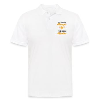 J'ai juste besoin d'aller voir mes abeilles - Polo Homme - blanc - Devant - Kai (181cm)
