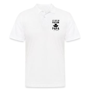 Je suis un futur papa qui déchire - Polo Homme - blanc - Devant - Kai (181cm)