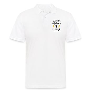 Certifiée meilleure danseuse du monde Cadeau - Polo Homme - blanc - Devant - Kai (181cm)