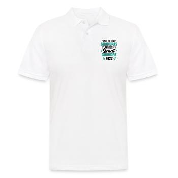 Les meilleurs grands-pères sont promus en 2022 - Polo Homme - blanc - Devant - Kai (181cm)