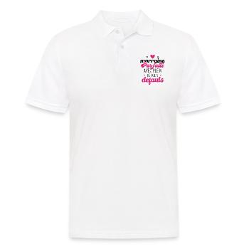 Marraine parfaite avec plein de jolis défauts - Polo Homme - blanc - Devant - Kai (181cm)