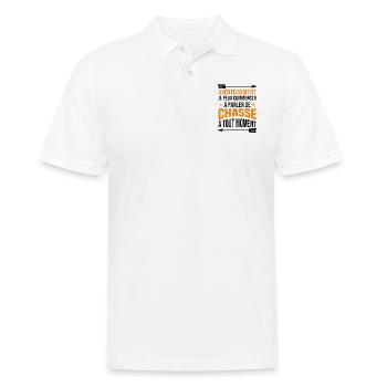 Je Peux Commencer À Parler De Chasse À Tout Moment - Polo Homme - blanc - Devant - Kai (181cm)
