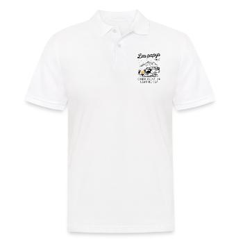 Les Papys Cool Conduisent Un Camping-car - Polo Homme - blanc - Devant - Kai (181cm)