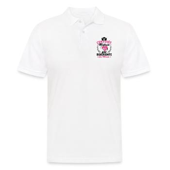 Certifiée meilleure aide-soignante du monde - Polo Homme - blanc - Devant - Kai (181cm)