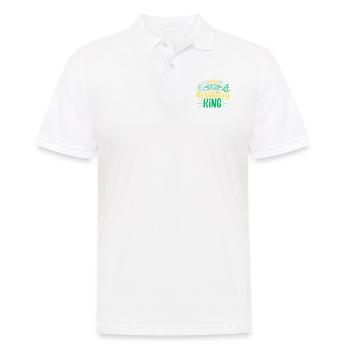 Je suis le roi de l’anniversaire - Polo Homme - blanc - Devant - Kai (181cm)