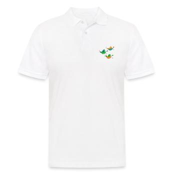 Three birds - Men's Polo Shirt - white - Front - Kai (181cm)