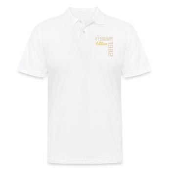 Février 1976 Anniversaire Février 1976 Rétro - Polo Homme - blanc - Devant - Kai (181cm)