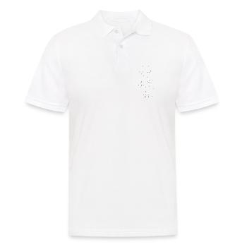 Do more of what makes you happy - Männer Poloshirt - Weiß - Vorne - Kai (181cm)
