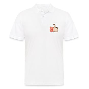 Thumbs up, thumbs down, emoji hand-drawn - Men's Polo Shirt - white - Front - Kai (181cm)