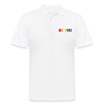 Be you - Men's Polo Shirt - white - Front - Kai (181cm)