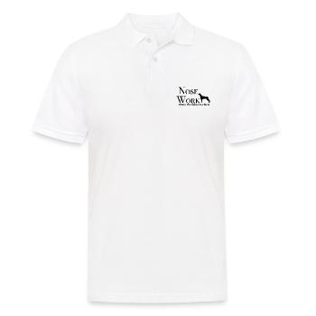 Nasenarbeitsstil - Männer Poloshirt - Weiß - Vorne - Kai (181cm)
