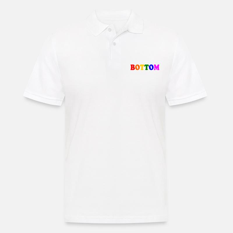 Bottom - Men's Polo Shirt - white