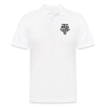 Une Super Tata - Tata Exceptionnelle - Polo Homme - blanc - Devant - Kai (181cm)