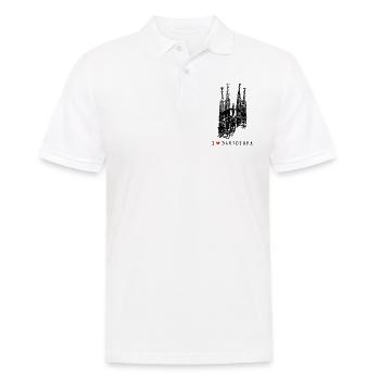 Barcelona Sagrada Familia Spain I Love Barcelona - Men's Polo Shirt - white - Front - Kai (181cm)