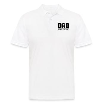Dad - Fixer Of Everything Dad Gift - Men's Polo Shirt - white - Front - Kai (181cm)