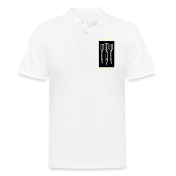 Darts Team Dartpfeile Symbol - Männer Poloshirt - Weiß - Vorne - Kai (181cm)