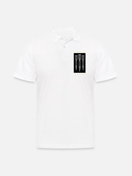 Darts Team Darts Icon - Men's Polo Shirt - white