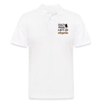 Stolze Rodeo Oma Rodeo-Reiter Großmutter Geschenk - Männer Poloshirt - Weiß - Vorne - Kai (181cm)