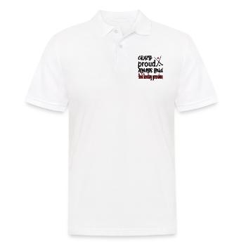 Fière hockey sur gazon Grand-mère Joueuse de hockey sur gazon Grand-mère - Polo Homme - blanc - Devant - Kai (181cm)