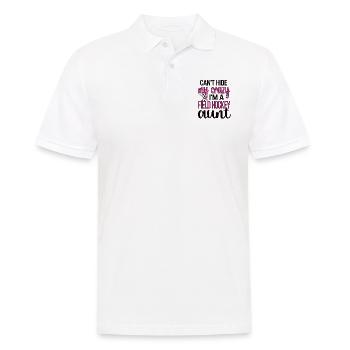 Tante de hockey sur gazon d’une tante de joueur de hockey sur gazon - Polo Homme - blanc - Devant - Kai (181cm)