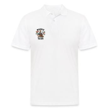 Le maçon - Polo Homme - blanc - Devant - Kai (181cm)