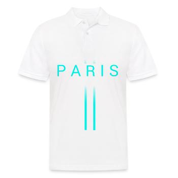 Paris - Männer Poloshirt - Weiß - Vorne - Kai (181cm)