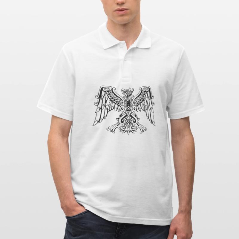 Aztec Eagle Mexican Eagle Maya Men's Polo Shirt