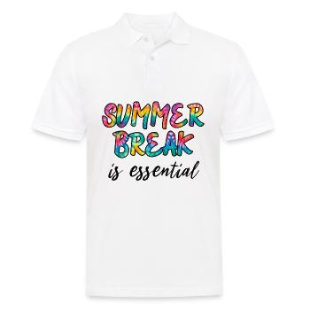 Summer Break Is Essential Teachers - Männer Poloshirt - Weiß - Vorne - Kai (181cm)