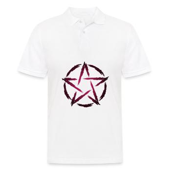 Symbole du pentagramme - Polo Homme - blanc - Devant - Kai (181cm)