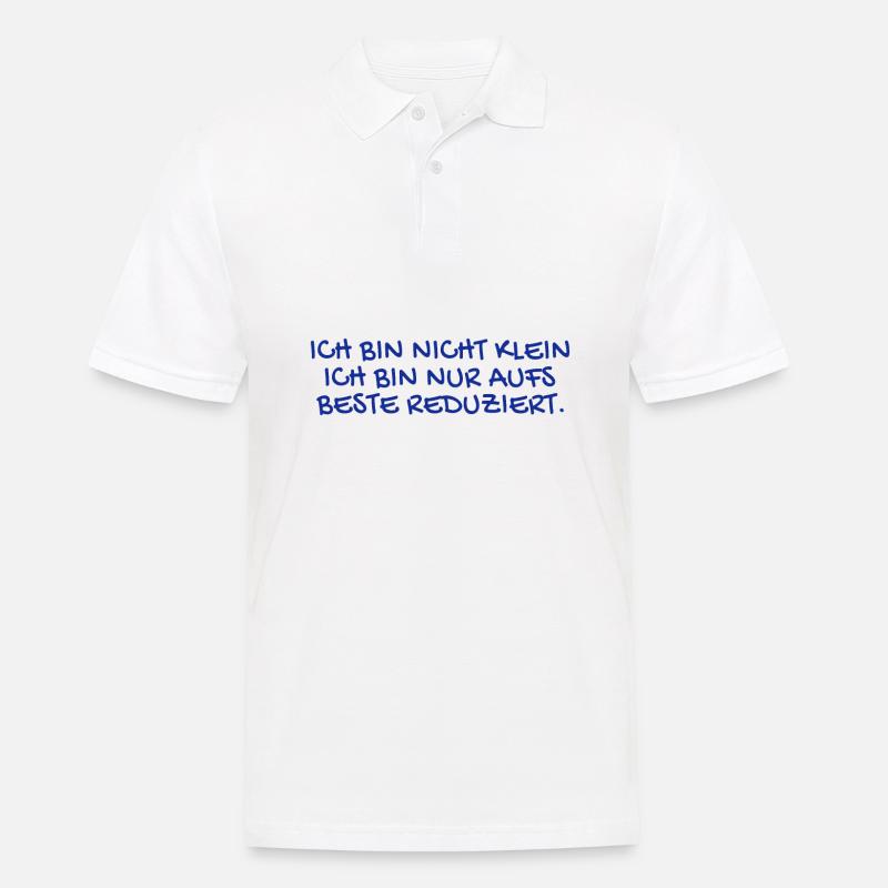 Ich bin nicht kein Spruch - Männer Poloshirt - Weiß