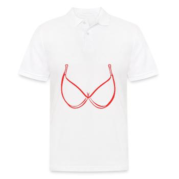 Femmes Seins Soutien-gorge Sexy - Polo Homme - blanc - Devant - Kai (181cm)