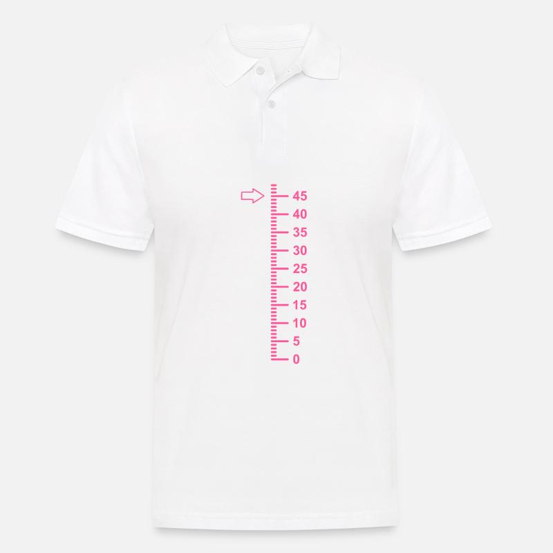 45 Jahre alt 45 Geburtstag Geschenk - Männer Poloshirt - Weiß
