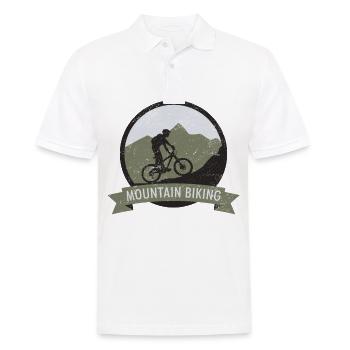 Vélo de montagne vélo sport design - Polo Homme - blanc - Devant - Kai (181cm)