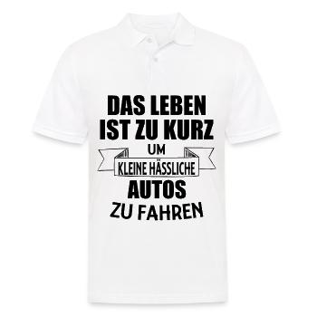 Auto Spruch Autoliebhaber Geschenkidee Luxusautos - Männer Poloshirt - Weiß - Vorne - Kai (181cm)