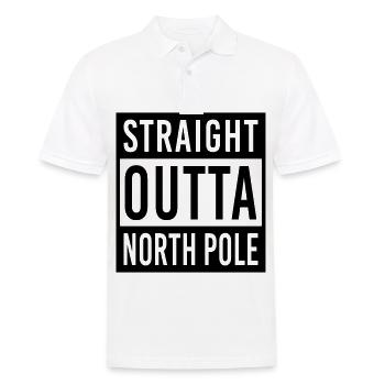 Straight Outta North Pole - Men's Polo Shirt - white - Front - Kai (181cm)