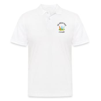je peux pas j´ai surf - Polo Homme - blanc - Devant - Kai (181cm)