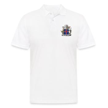 Iceland coat arms - Polo Homme - blanc - Devant - Kai (181cm)