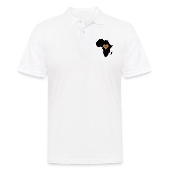 africa_love - Men's Polo Shirt - white - Front - Kai (181cm)