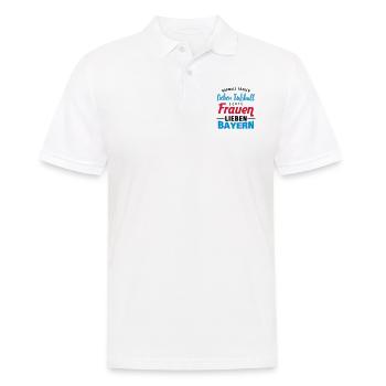 Echte Frauen lieben Bayern - Männer Poloshirt - Weiß - Vorne - Kai (181cm)