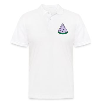 watermelon - Men's Polo Shirt - white - Front - Kai (181cm)