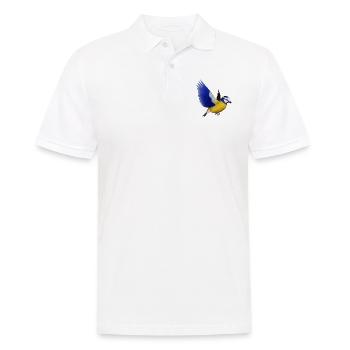 blaumeise,meise,vogel,tier - Männer Poloshirt - Weiß - Vorne - Kai (181cm)