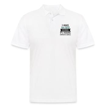 I make the best coffee - coffee - Men's Polo Shirt - white - Front - Kai (181cm)