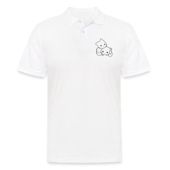 Katzen süß - Männer Poloshirt - Weiß - Vorne - Kai (181cm)