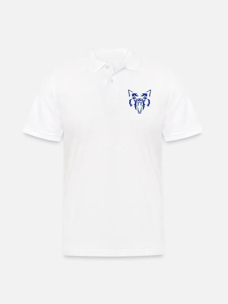 wolf werewolf werewolf 3 - Men's Polo Shirt - white
