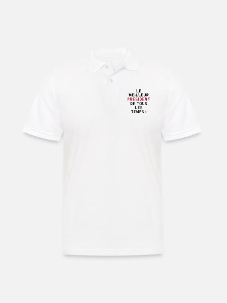 Patron / Chef / Président / Club / PDG / Patron - Polo Homme - blanc
