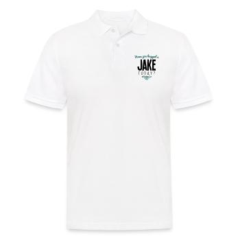 have you hugged a jake name today - Men's Polo Shirt - white - Front - Kai (181cm)