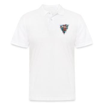CUBA VINTAGE TRINAGLE - Männer Poloshirt - Weiß - Vorne - Kai (181cm)