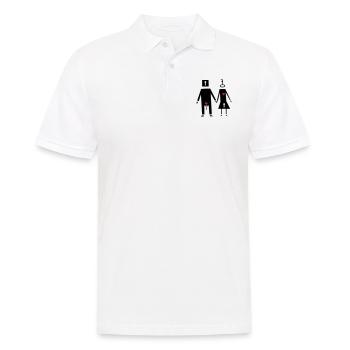 couple couple funny - Men's Polo Shirt - white - Front - Kai (181cm)
